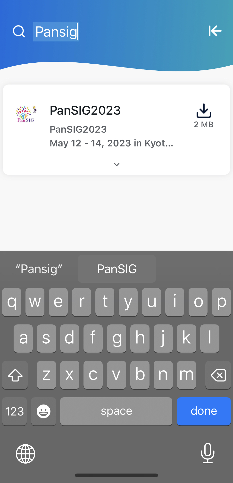 Type PanSIG