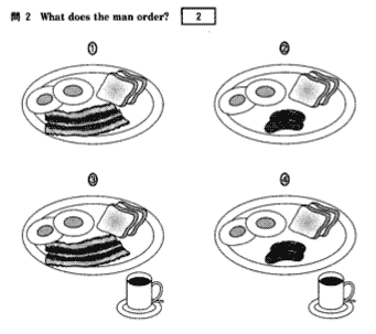 Four breakfast choices