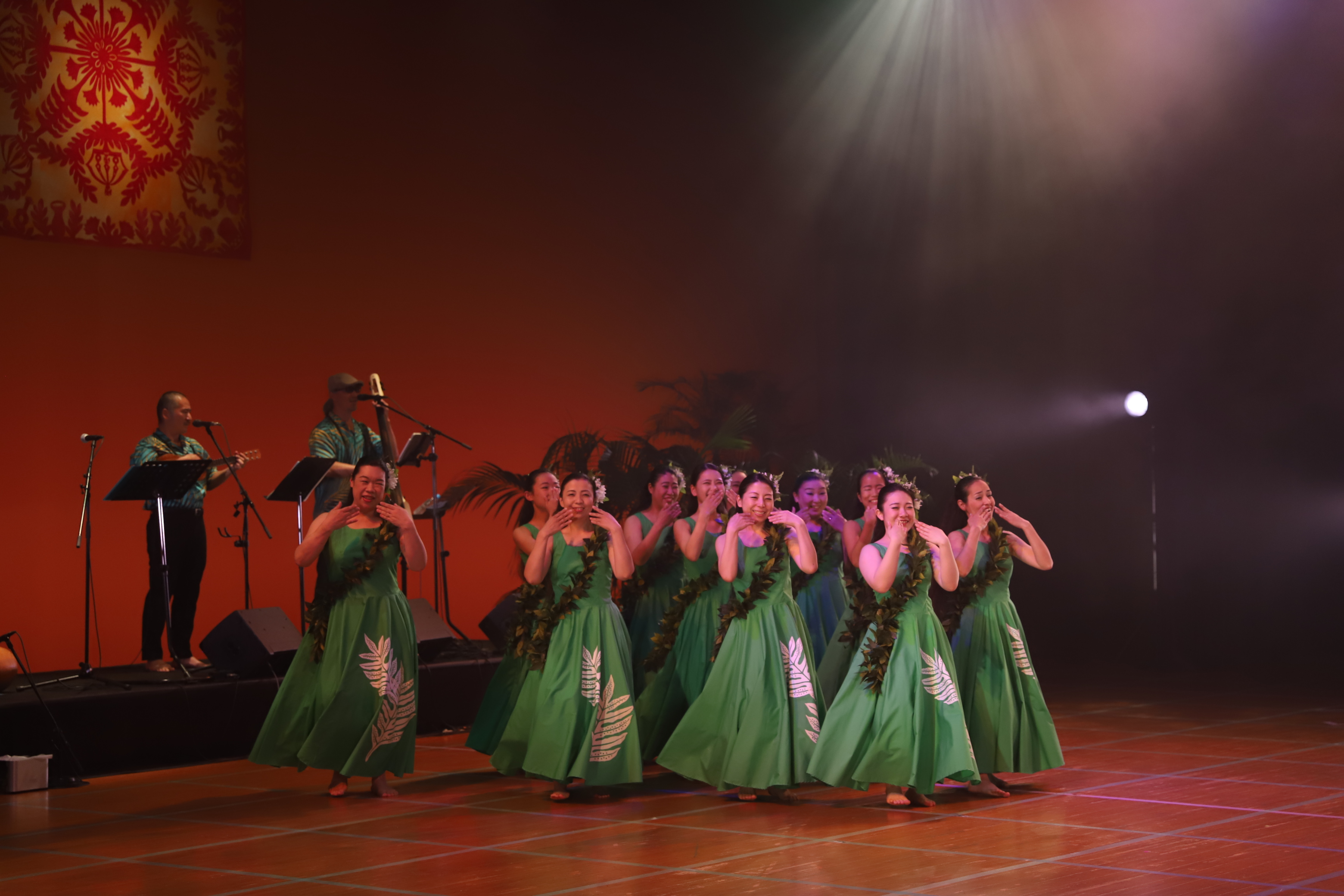Hula dancing troupe from Fukui